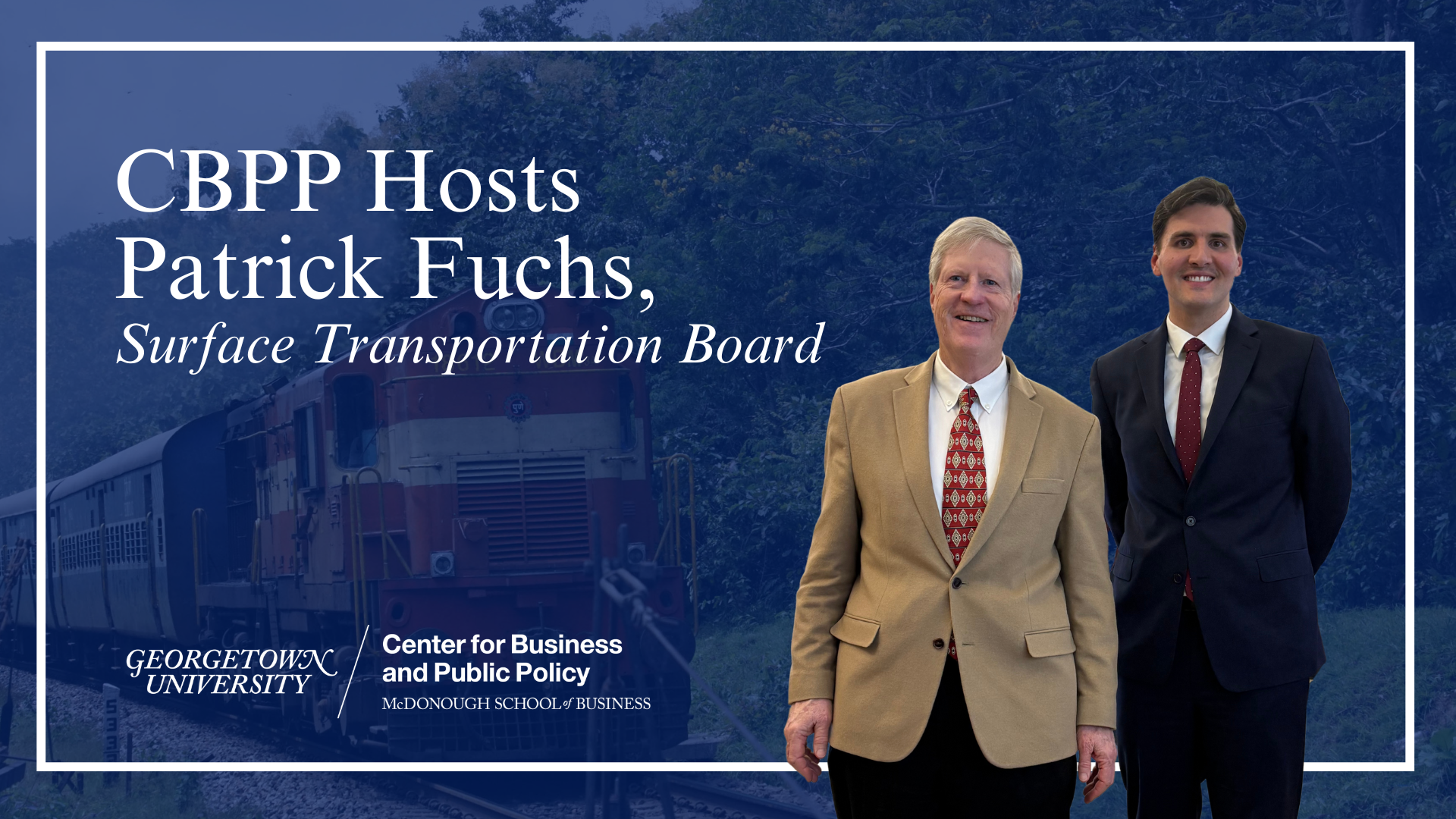 CBPP hosts Patrick Fuchs, surface transportation board. Center for Business and Public Policy.